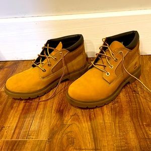 Size 7, brown, Timberlands